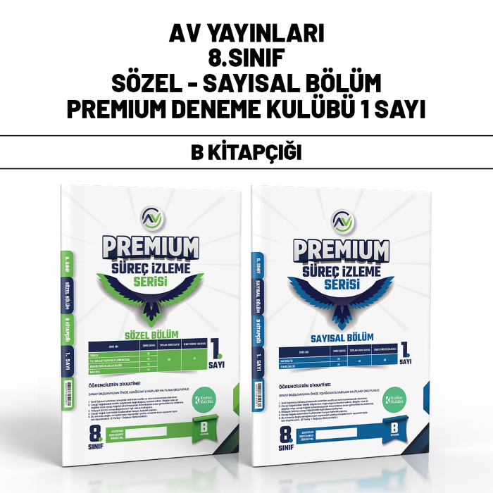 AV 08.SINIF PREMIUM DENEME KLB SAY/SÖZ 1-B -25-26